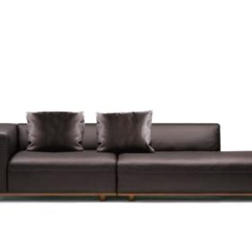Sofa Limited Dura Góc Trái 2M8 (Màu Chocolate, Kèm Đôn)